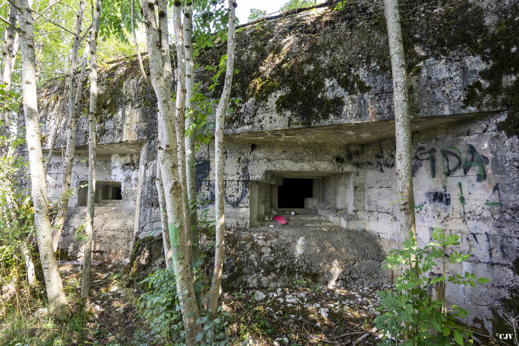 Ligne Maginot - C4 - LE BÉLIEU - (Blockhaus lourd type STG / STG-FCR - Double) - Les créneau vers le sud - Lia VERMEULEN