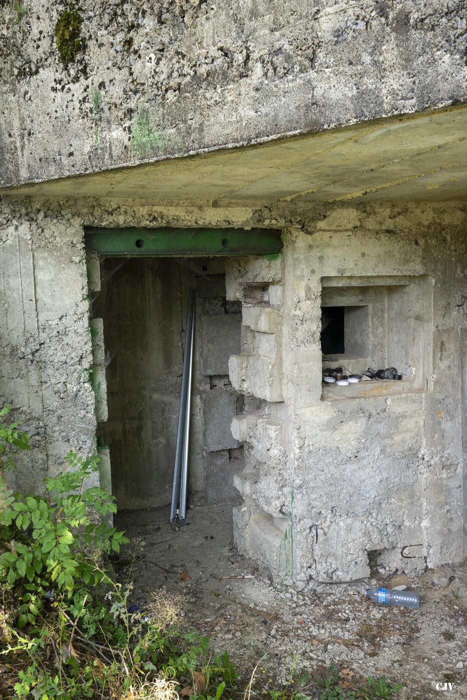 Ligne Maginot - C4 - LE BÉLIEU - (Blockhaus lourd type STG / STG-FCR - Double) - L'entrée pour les hommes - Lia VERMEULEN