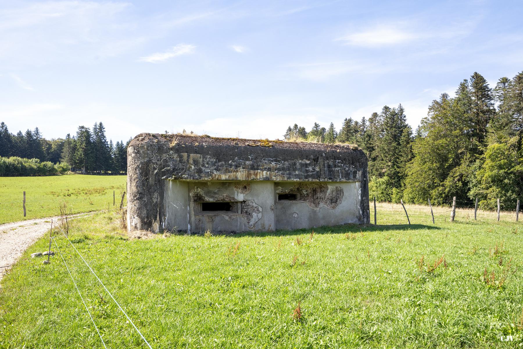Ligne Maginot - B6 - LES RICHARD - (Blockhaus pour arme infanterie) - Le blockhaus couvre le carrefour - Lia VERMEULEN