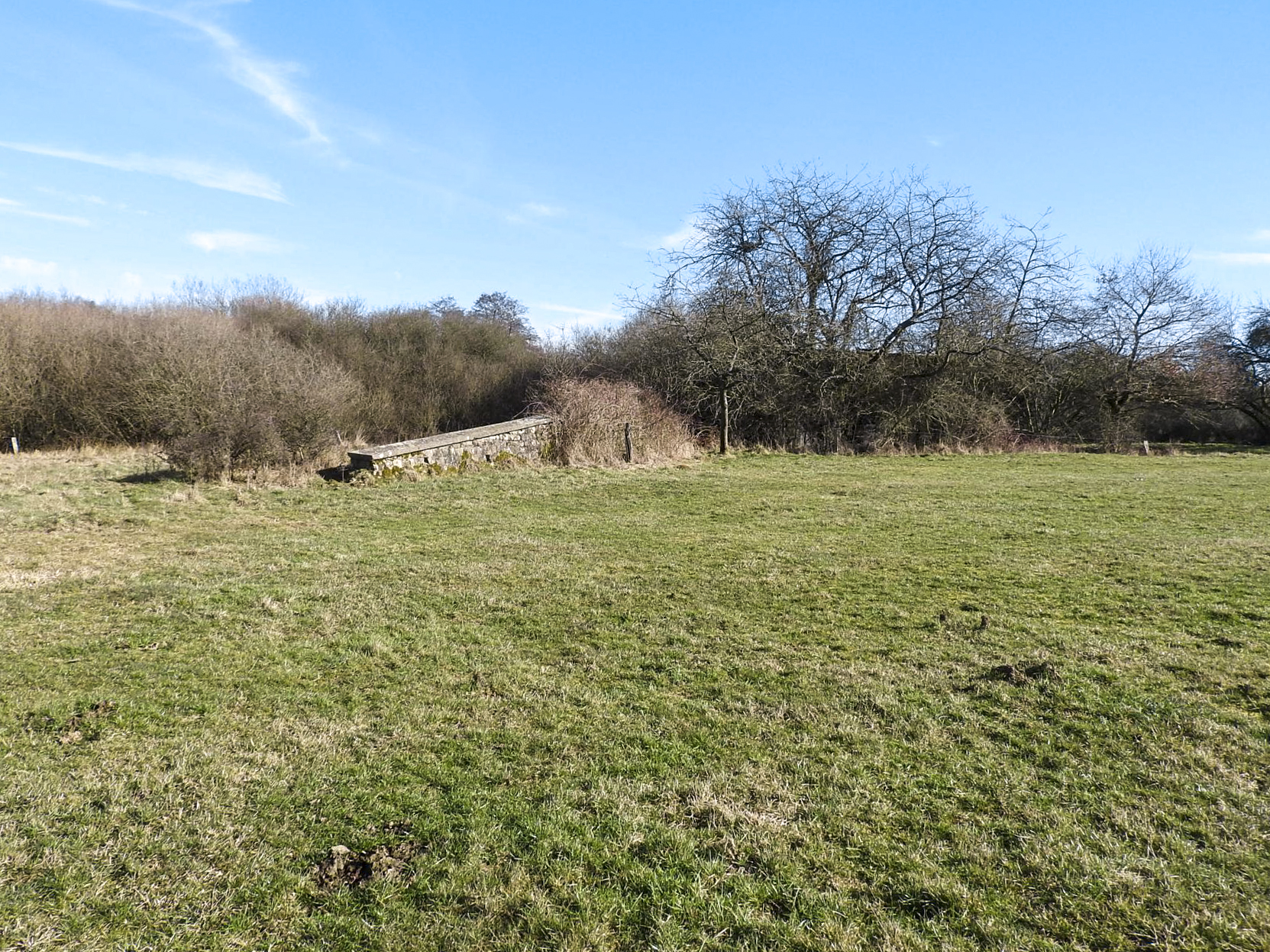 Ligne Maginot - MC13B - MC14 - (Casemate d'infanterie - double) - La blockhaus STG dans les broussailles.