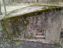 Ligne Maginot - BBO7 - (Blockhaus pour canon) - Créneau gauche 