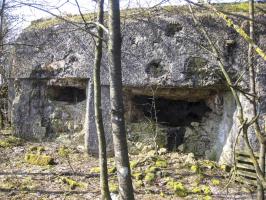Ligne Maginot - DB12 - (Blockhaus pour canon) - Face avant
