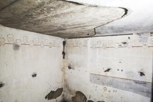 Ligne Maginot - GAEL (161° RIF) - (PC de Sous-Secteur) - Coté infanterie
Chambrée du chef de central, frise murale