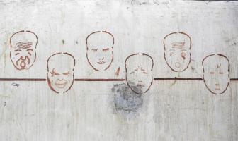 Ligne Maginot - GAEL (161° RIF) - (PC de Sous-Secteur) - Coté infanterie
Détail des fresques de la chambre du chef de central