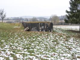 Ligne Maginot - KUHFELDER 2 - (Blockhaus pour arme infanterie) - La façade arrière du blockhaus.