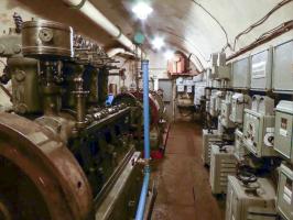 Ligne Maginot - BOUSSE - A24 - (Ouvrage d'infanterie) - La centrale électrique
Groupes électrogènes à moteur SMIM type 4 SR 18 de 85 CV