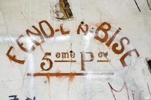 Ligne Maginot - LE TRUC - (Position d'artillerie préparée) - Peinture murale dans le casernement extérieur