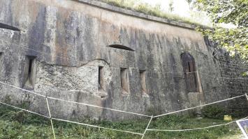 Ligne Maginot - LE TRUC - (Position d'artillerie préparée) - Le coffre de contre-escarpe, vue rapprochée
