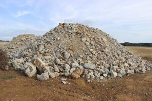 Ligne Maginot - DB5 - (Blockhaus pour canon) - Le blockhaus après destruction 
Juillet 2022