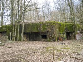 Ligne Maginot - GROS BOIS - C35 - (Casemate d'infanterie) - Façade arrière et créneaux de tir