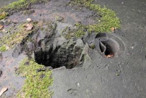 Ligne Maginot - Casemate du Gros Bois - Essais destructifs sur la cloche GFM