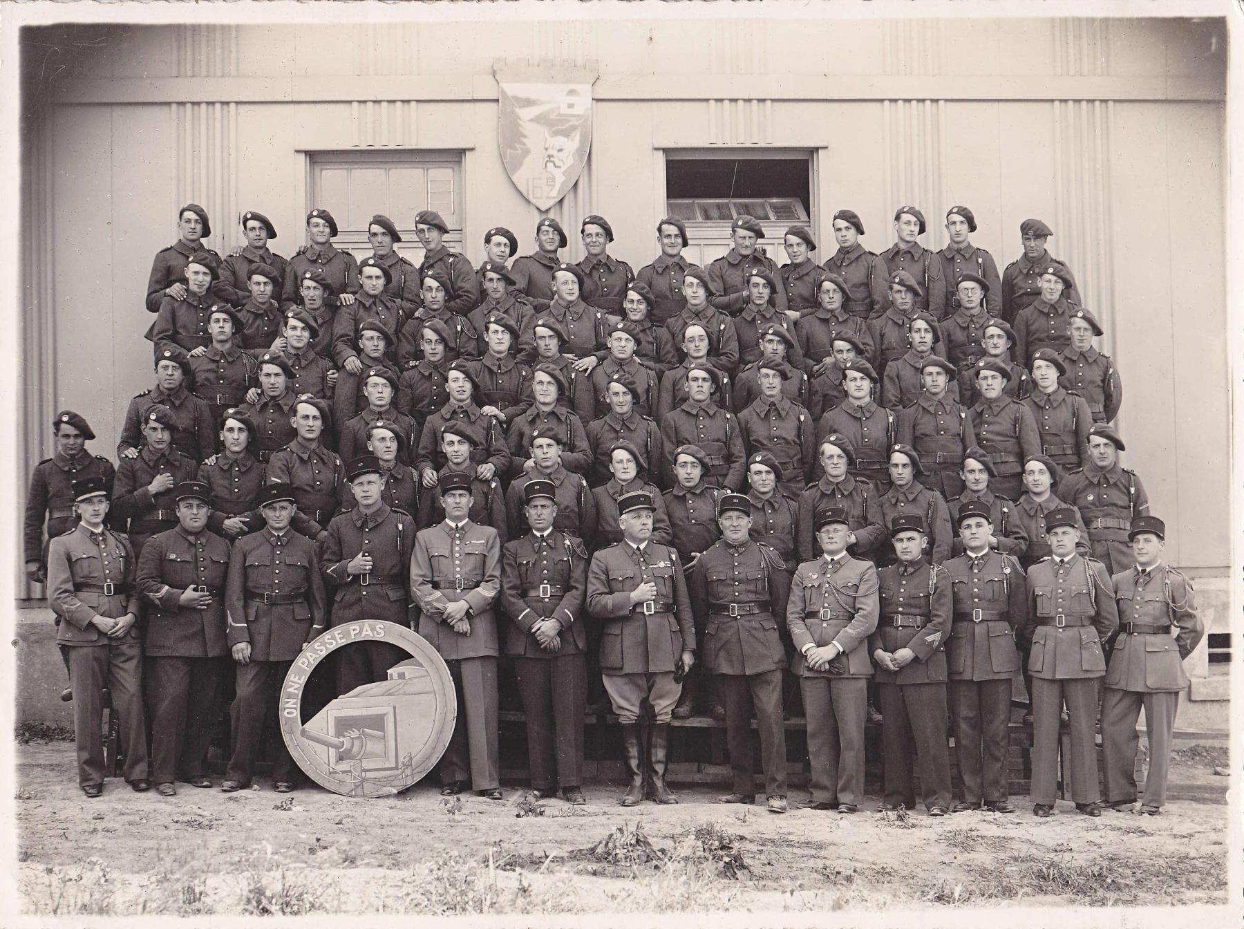 Ligne Maginot - 162° Régiment d'Infanterie de Forteresse (162° RIF) - Photo prise au camp de Boulay