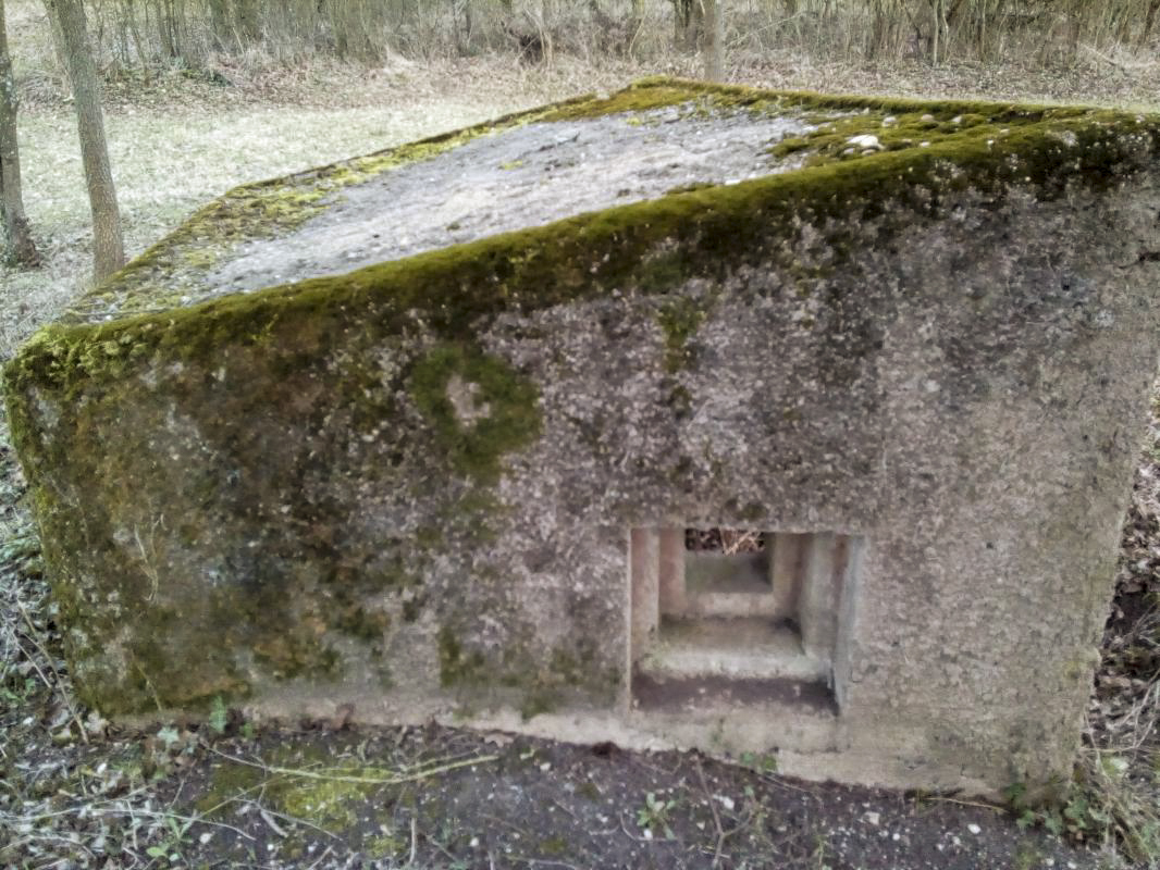 Ligne Maginot - BBO7 - (Blockhaus pour canon) - Créneau gauche 