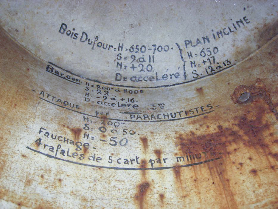 Ligne Maginot - VILLERS LA MONTAGNE EST - C17 - (Casemate d'infanterie) - Inscription dans la cloche JM