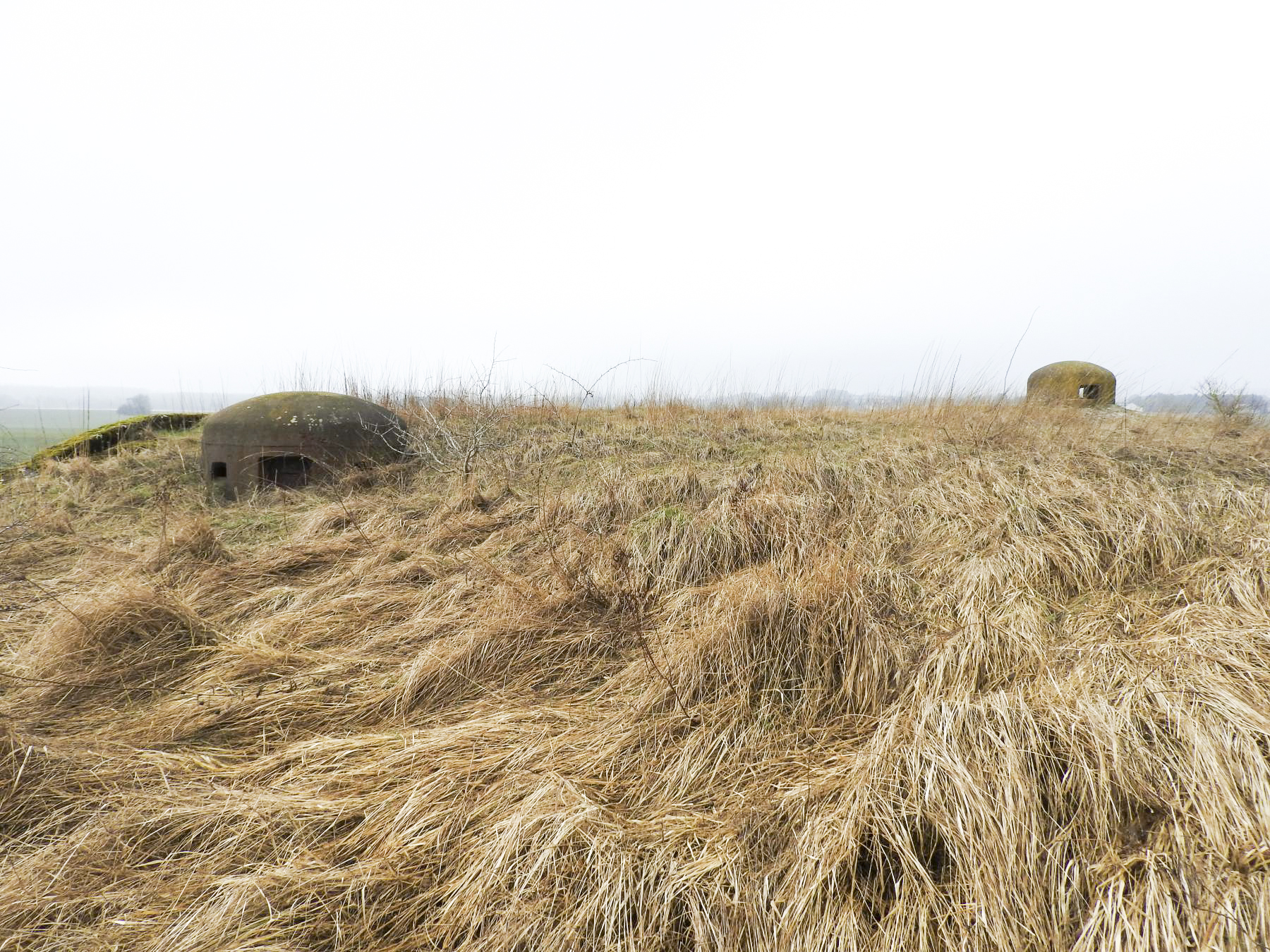 Ligne Maginot - BURE - C33 - (Casemate d'infanterie - Simple) - Le dessus de la casemate avec les cloche JM est et GFM. - STENGER Mathieu