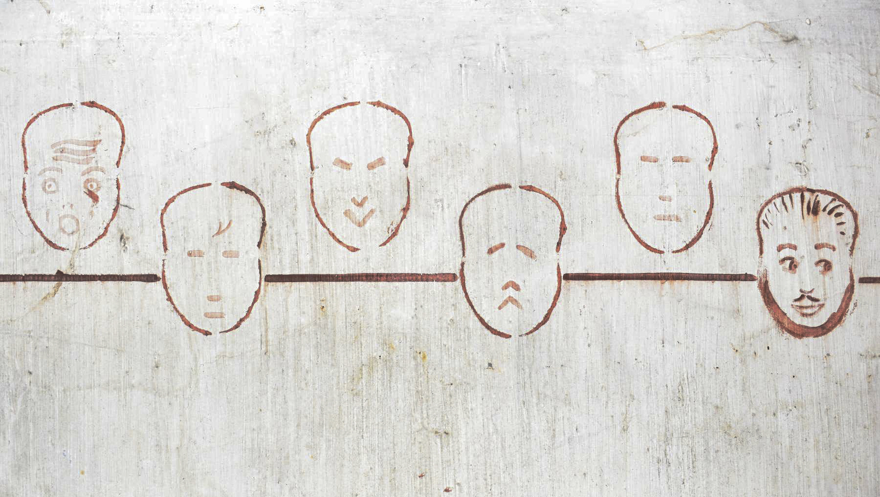 Ligne Maginot - GAEL (161° RIF) - (PC de Sous-Secteur) - Coté infanterie
Détail des fresques de la chambre du chef de central - Daniel Froehly