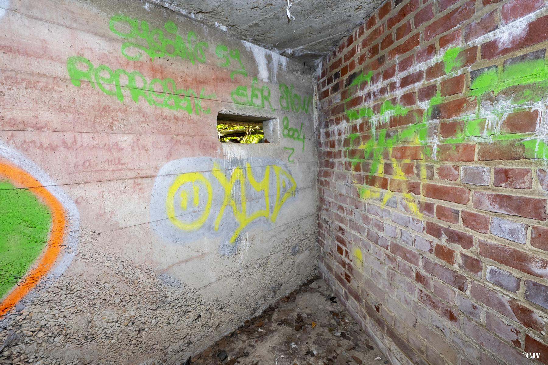 Ligne Maginot - BEF 313A - LES BRUYERES OUEST - (Blockhaus pour arme infanterie) - Créneau de flanquement gauche - Lia VERMEULEN