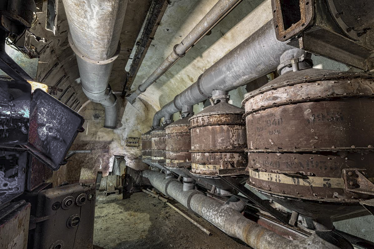 Ligne Maginot - HOBLING - A23 - (Ouvrage d'infanterie) - Juste derrière la cuisine, se situe la salle de neutralisation/ventilation