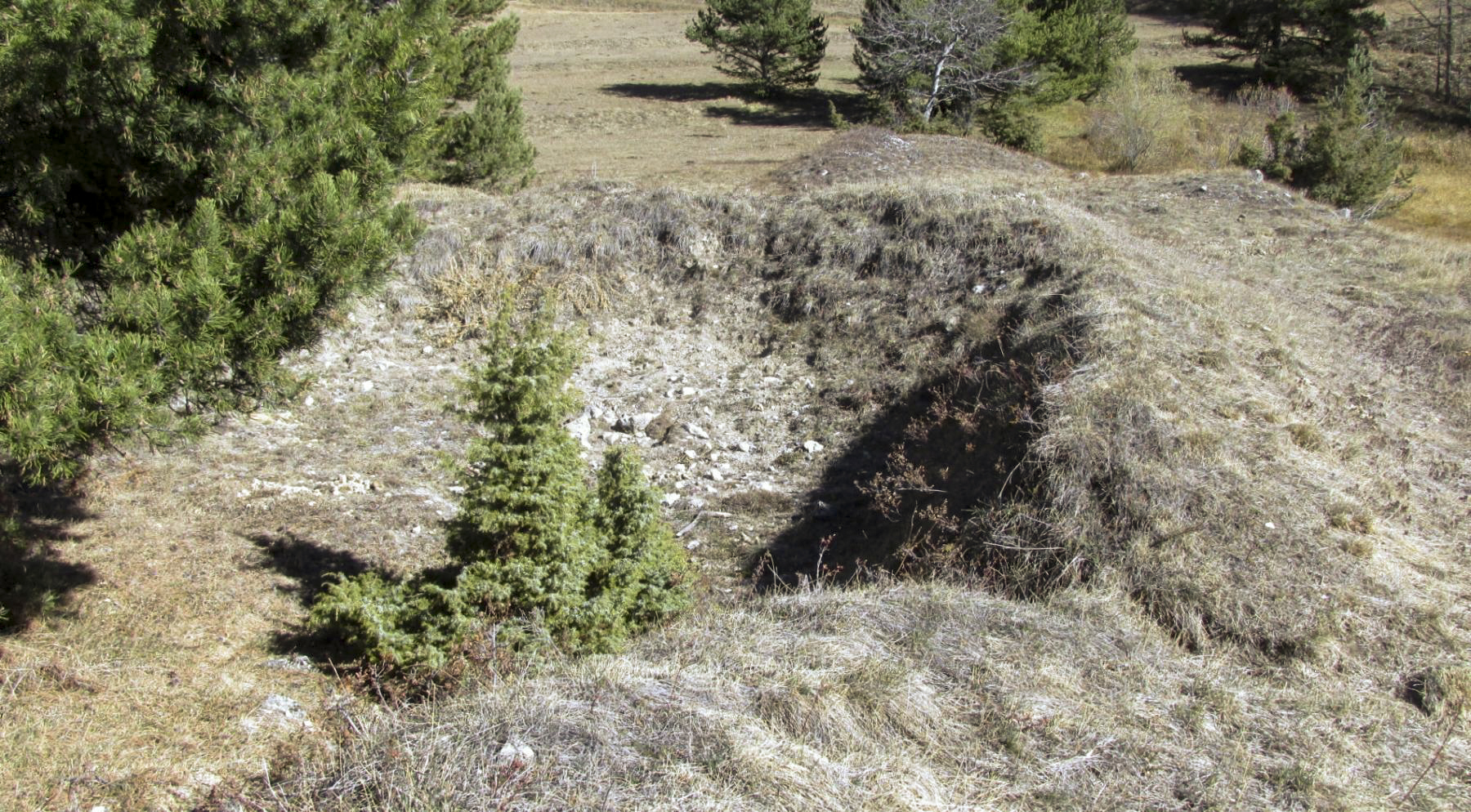 Ligne Maginot - POET OLLAGNIER - (Position d'artillerie préparée) - L'emplacement de tir le plus à l'ouest du site - Jean BERTHIER