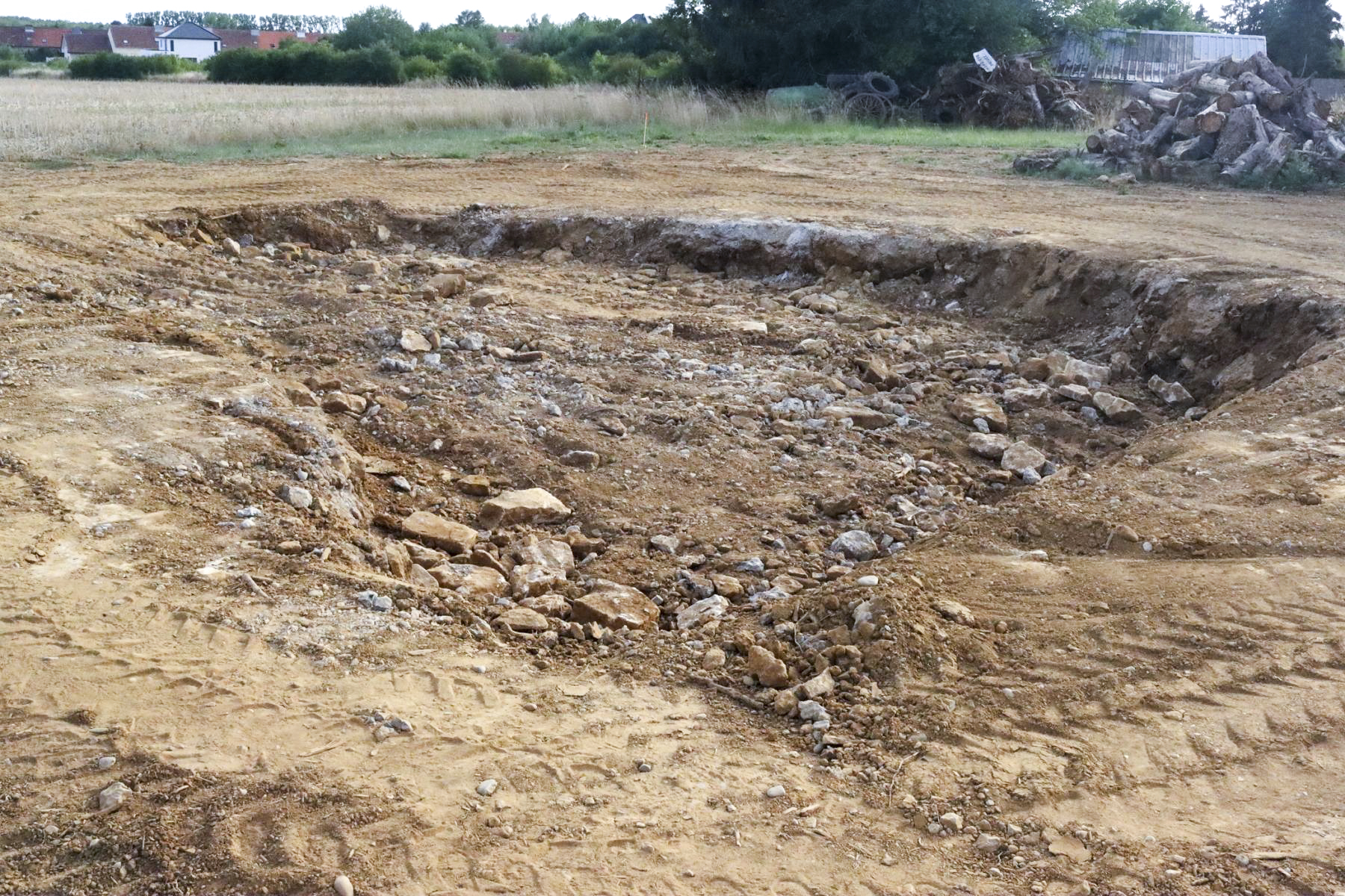 Ligne Maginot - DB5 - (Blockhaus pour canon) - Le blockhaus après destruction 
Juillet 2022 - Eric Klamerek