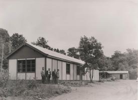 Ligne Maginot - METRICH - A17 - (Ouvrage d'artillerie) - Construction de l'ouvrage par la société La Construction Générale
Photo prise aux environs de 1932
Les baraquements de chantier