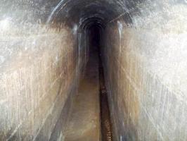 Ligne Maginot - GROS BOIS - X1 (QUARTIER LUDELANGE - I/128°RIF) - (Abri) - L'égout visitable