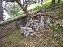 Ligne Maginot - LA BEOLE (BE) - (Ouvrage d'infanterie) - Socle bétonnière