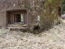 Ligne Maginot - HUMMERSBERG SUD - C54 - (Casemate d'infanterie) - Impacts sur la cloche GFM