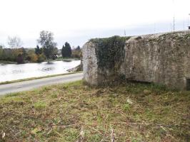 Ligne Maginot - BB1 - ECLUSE NORD - (Blockhaus pour canon) - Face frontale
