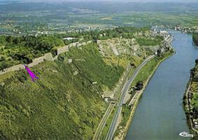 Ligne Maginot - CHARLEMONT - SUD - (Observatoire d'artillerie) - Positionnement de l'observatoire sur une carte postale des années 1970.