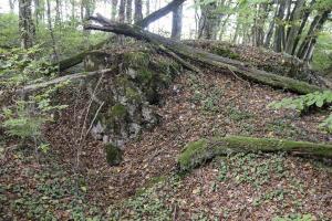 Ligne Maginot - BB308BIS - (Blockhaus pour arme infanterie) - Le bloc est partiellement détruit