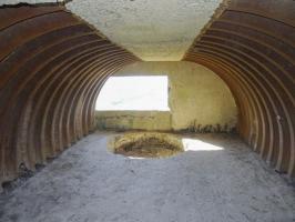 Ligne Maginot - Bb7-B - CHARLEMONT - Ouest - Vue actuelle de la casemate sans sa plate-forme.