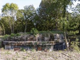Ligne Maginot - BOIS DE LAUDREFANG NORD - C76 - (Casemate d'infanterie - Simple) - La façade arrière de la casemate
Noter la présence de deux portes d'accès