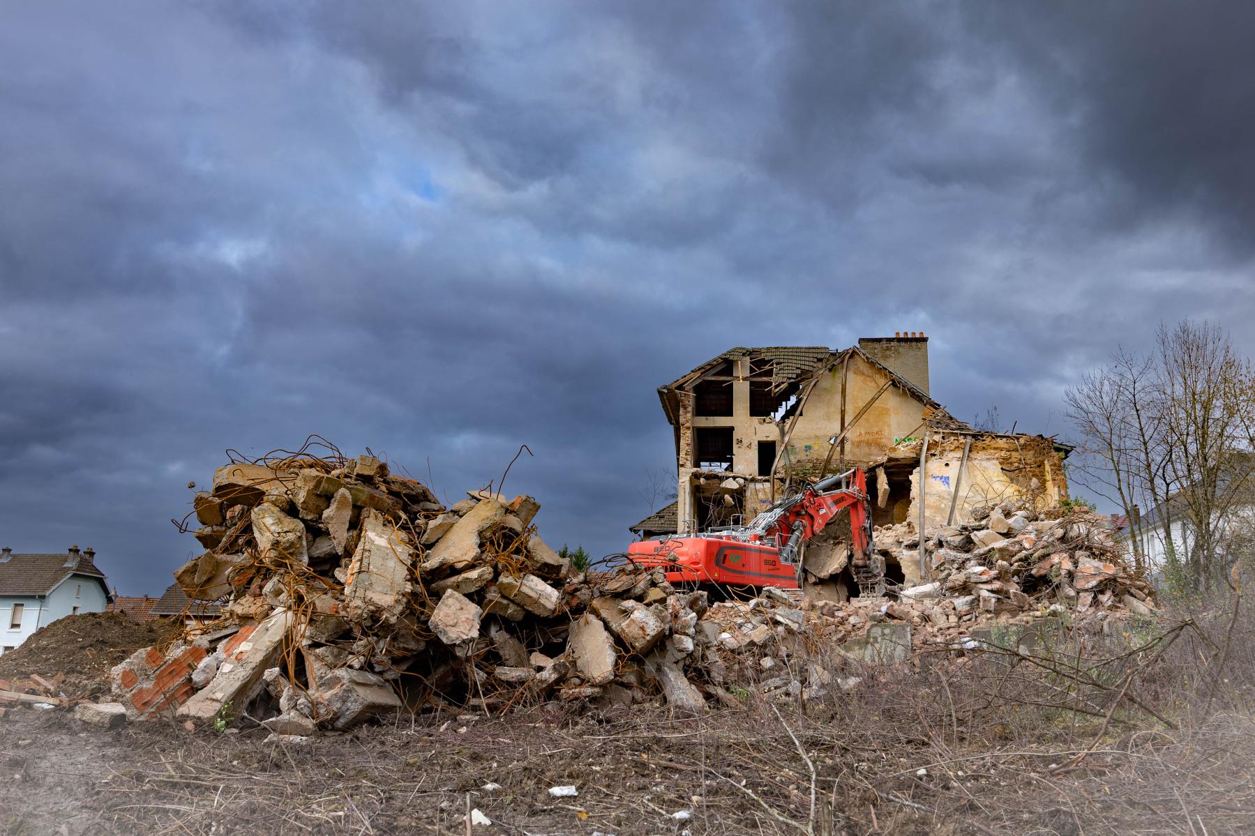 Ligne Maginot - LANGENSOULTZBACH - (Camp de sureté) - Batiment B - Démolition du 21/11/22 - Lenhard Christian