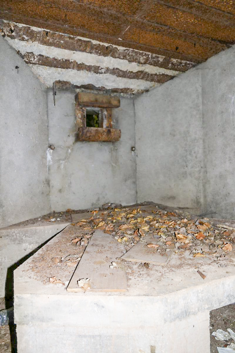 Ligne Maginot - HESTROFF NORD 2 - (Blockhaus pour arme infanterie) - Vue sur le créneau