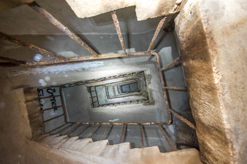 Ligne Maginot - BOIS DE KLANG - X24 (QUARTIER KLANG - III/164° RIF) - (Abri) - Cage d'escalier