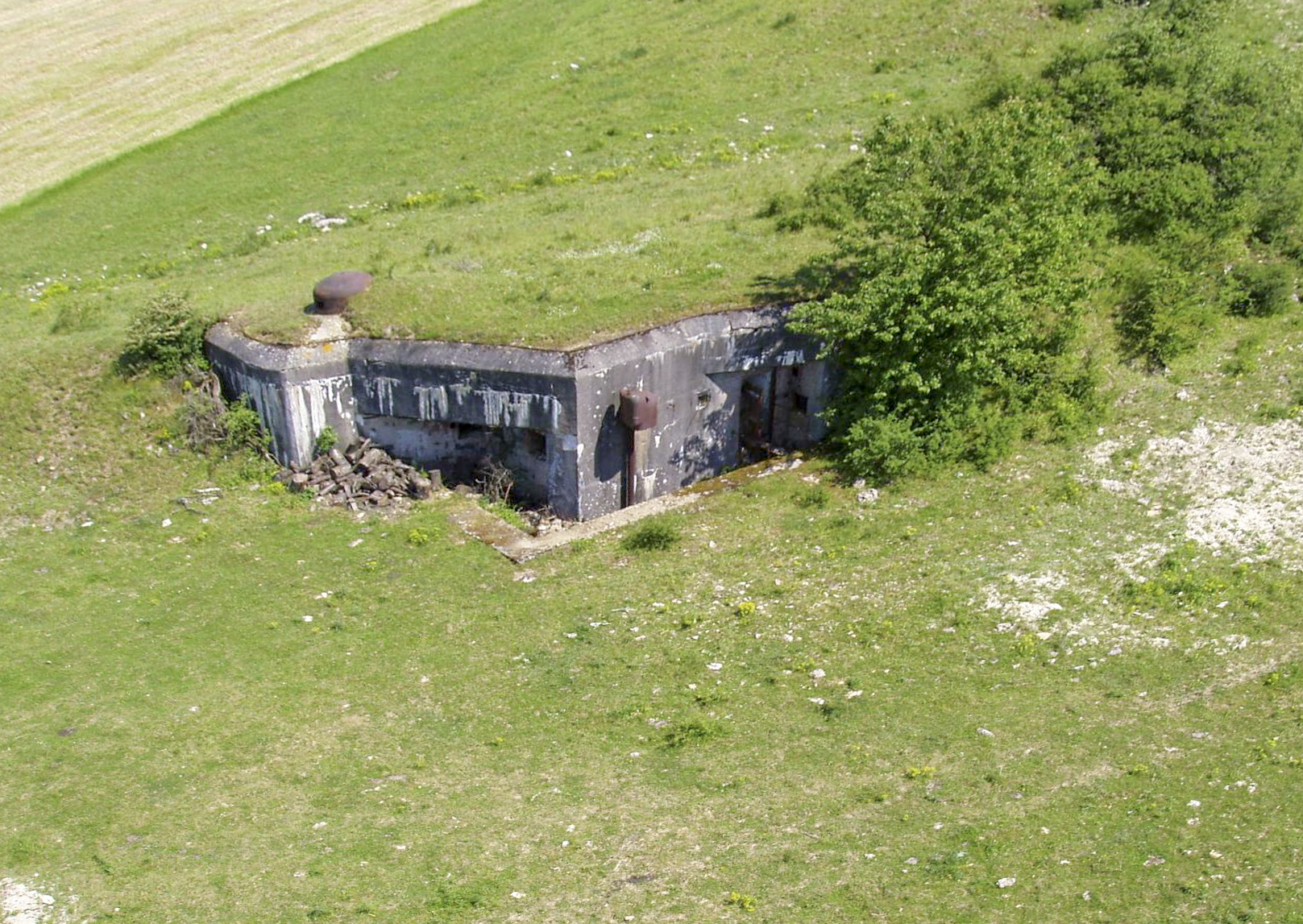 Ligne Maginot - BISTERBERG SUD III - C67 - (Casemate d'infanterie - Simple) - Vue générale de la casemate sud.