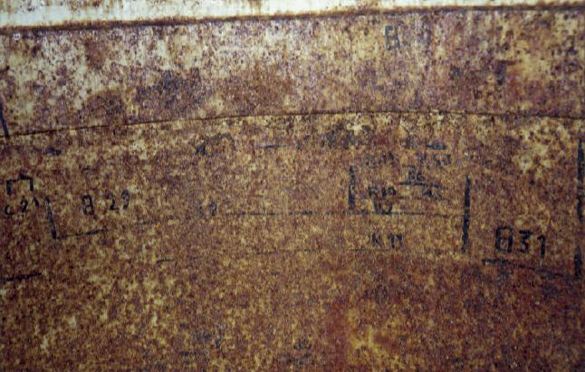 Ligne Maginot - FERME DU BOIS DU FOUR - O10 - (Observatoire d'artillerie) - Repères sur la circulaire de la cloche VP - Nicolas ROUDIER