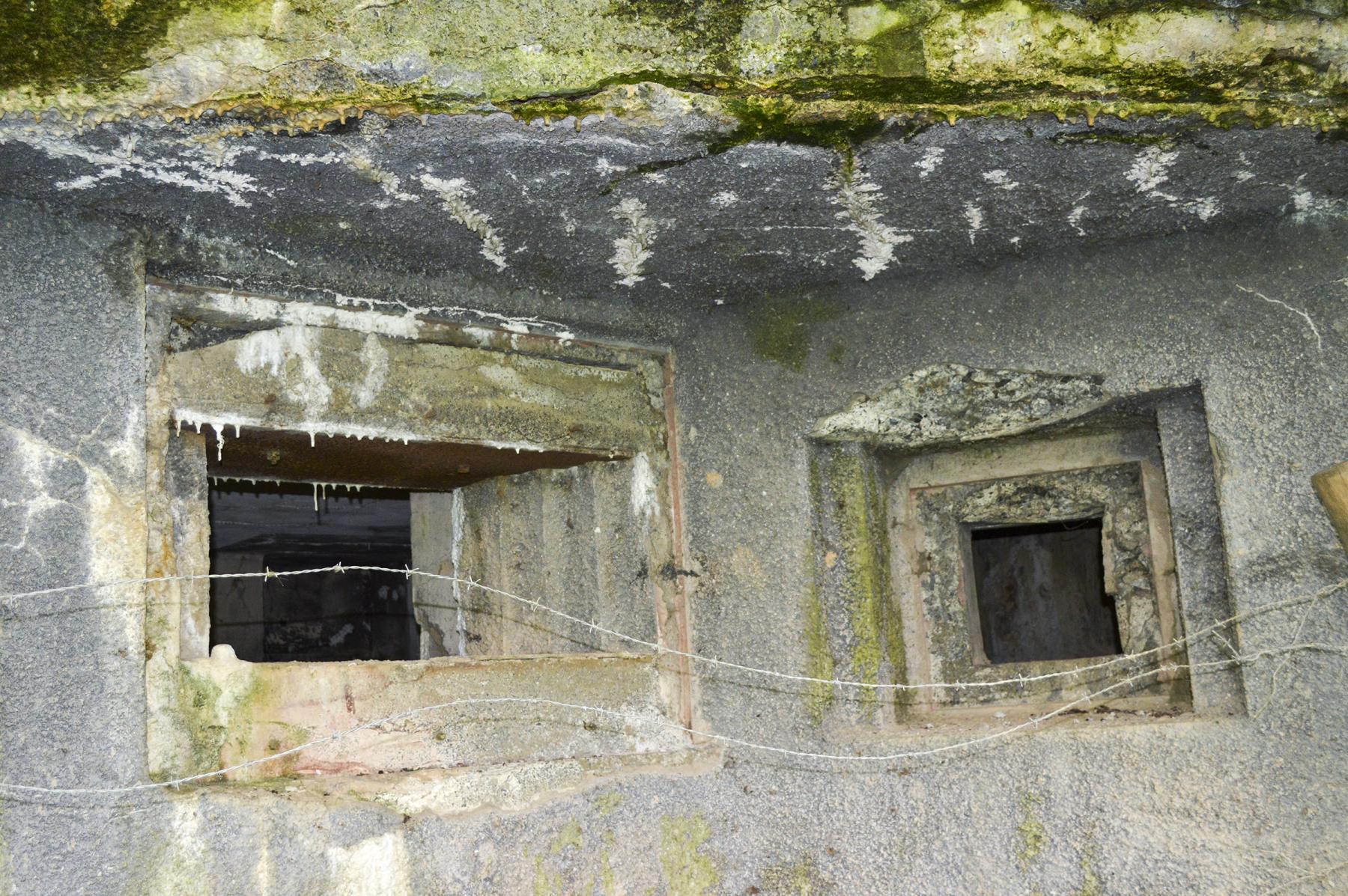 Ligne Maginot - CHEMIN DE FER OUEST - (Blockhaus pour canon) - Les créneaux - ukmaginot