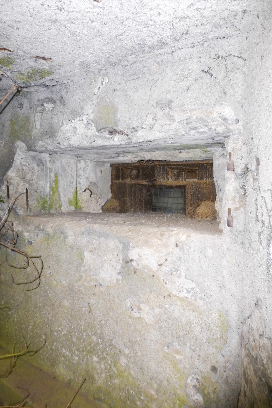 Ligne Maginot - B542 - FERME DE LA TOUR - (Blockhaus pour canon) - Le créneau pour le canon - ukmaginot