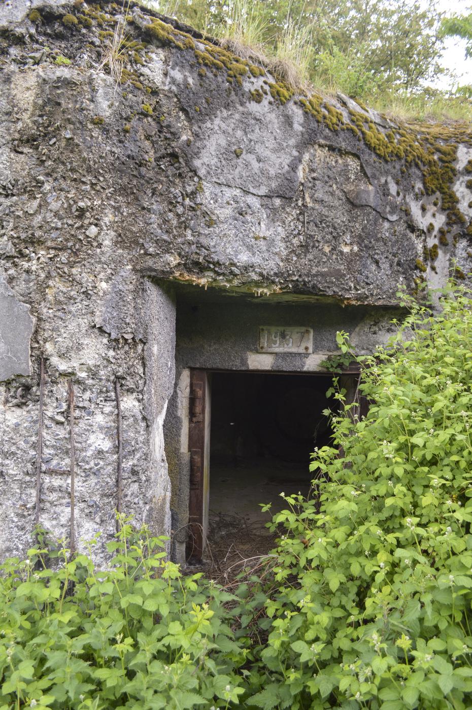 Ligne Maginot - B559 - LA BELLE HOTESSE - (Blockhaus pour canon) - L'entrée du matériel - ukmaginot