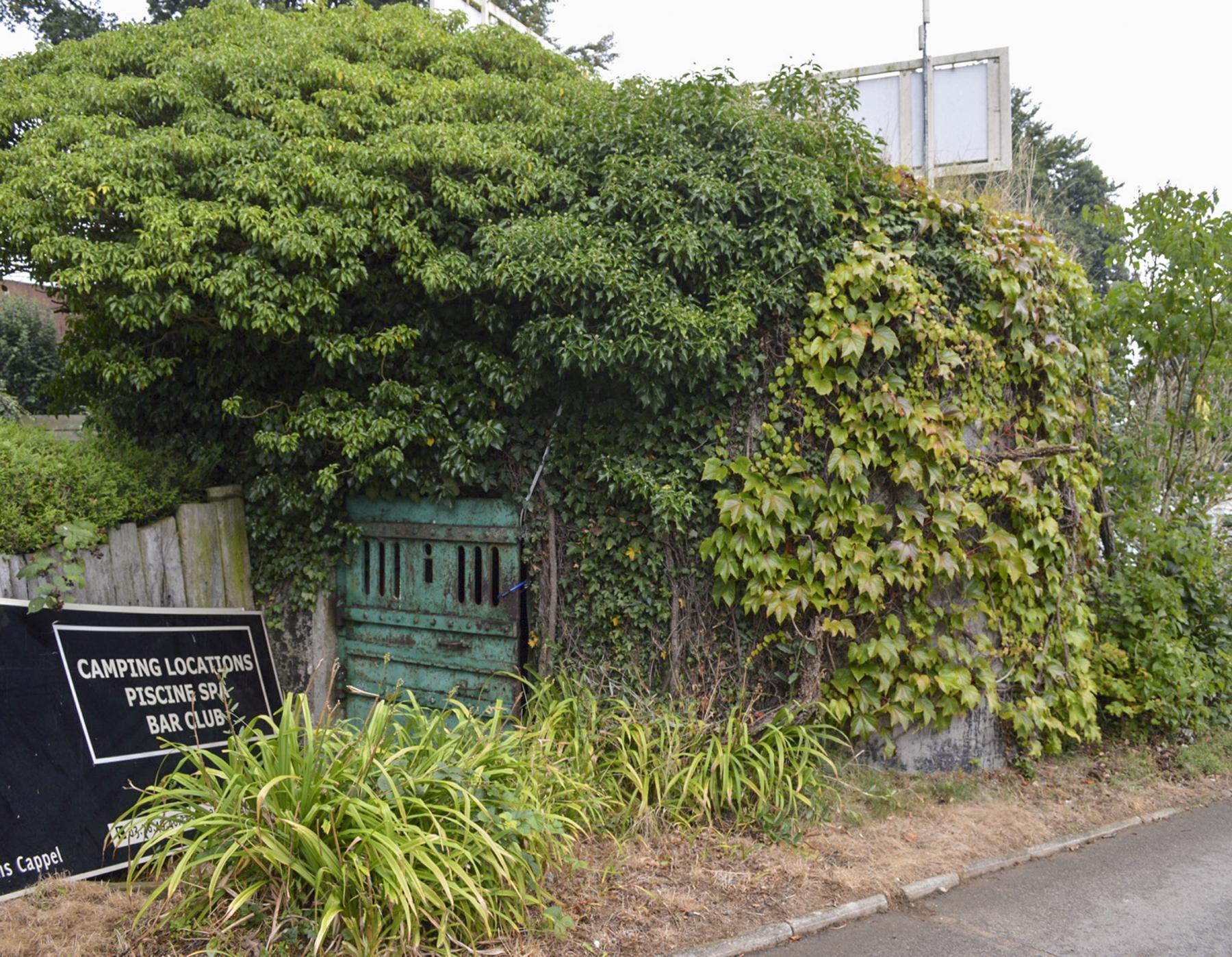 Ligne Maginot - B185 - MONT NOIR - (Blockhaus pour canon) - L'entrée - ukmaginot
