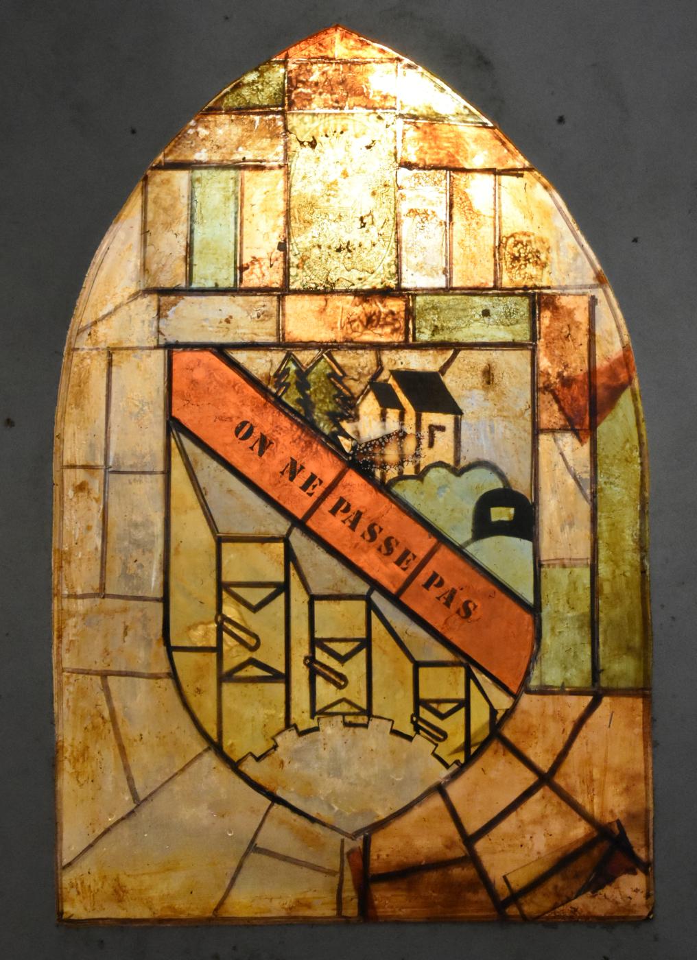 Ligne Maginot - HACKENBERG - A19 - (Ouvrage d'artillerie) - Insigne dans la chapelle  - Daniel Froehly