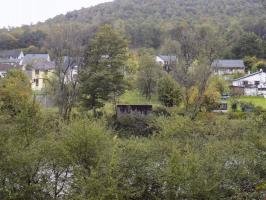 Ligne Maginot - BB44 - ANCHAMPS OUEST - (Blockhaus pour canon) - Face frontale prise de l'autre coté de la Meuse