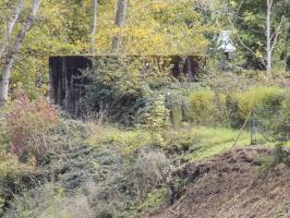 Ligne Maginot - BB44 - ANCHAMPS OUEST - (Blockhaus pour canon) - Faces frontale et gauche prises du pont