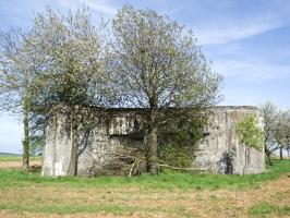 Ligne Maginot - CEZF-16 - POIX TERRON EST - (Casemate d'infanterie - Double) - Face gauche, pris de l'ouest