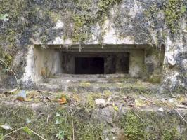 Ligne Maginot - BB82-C - LE HETRE - (Blockhaus pour canon) - Face droite, créneau Hotchkiss