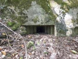 Ligne Maginot - BB64 - CROIX LA MOUCHE - (Blockhaus pour canon) - Créneau mit à droite du créneau AC