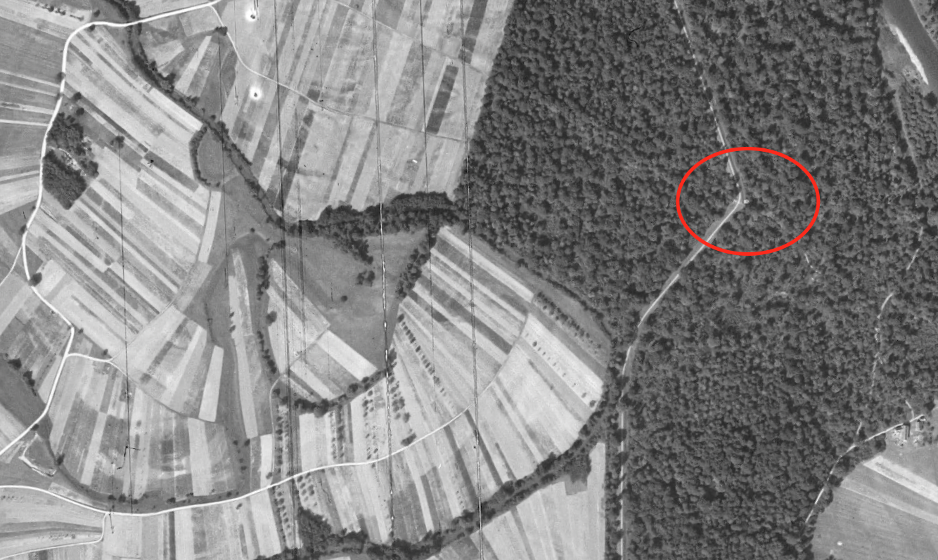 Ligne Maginot - SCHWEINAU - (Blockhaus pour arme infanterie) -  - IGN - Géoportail 1949