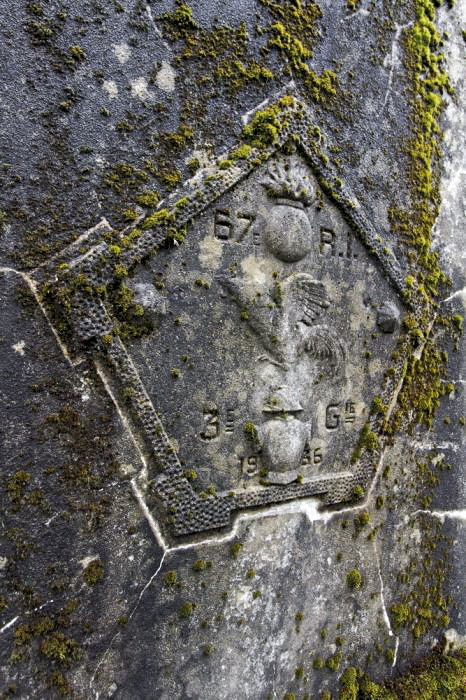 Ligne Maginot - MONUMENT DE LA ROUTE STRATéGIQUE - (Divers) - Cartouche du 67e RI